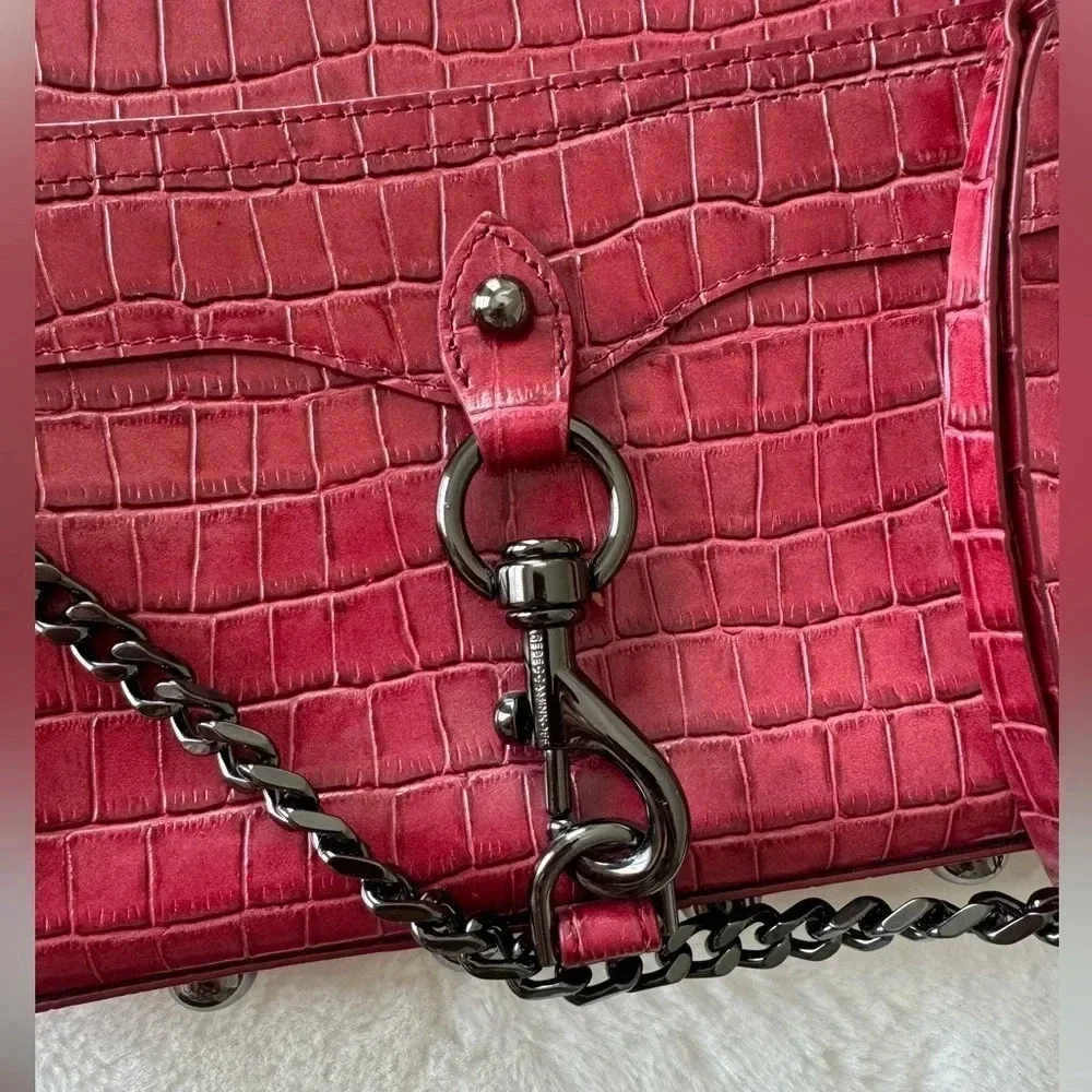 Rebecca Minkoff Mini MAC Crossbody Cardinal cranberry red